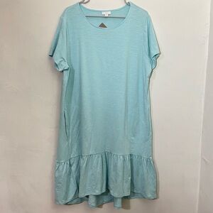 NWT J. Jill Short Sleeve Ruffle Hem
Dress XL